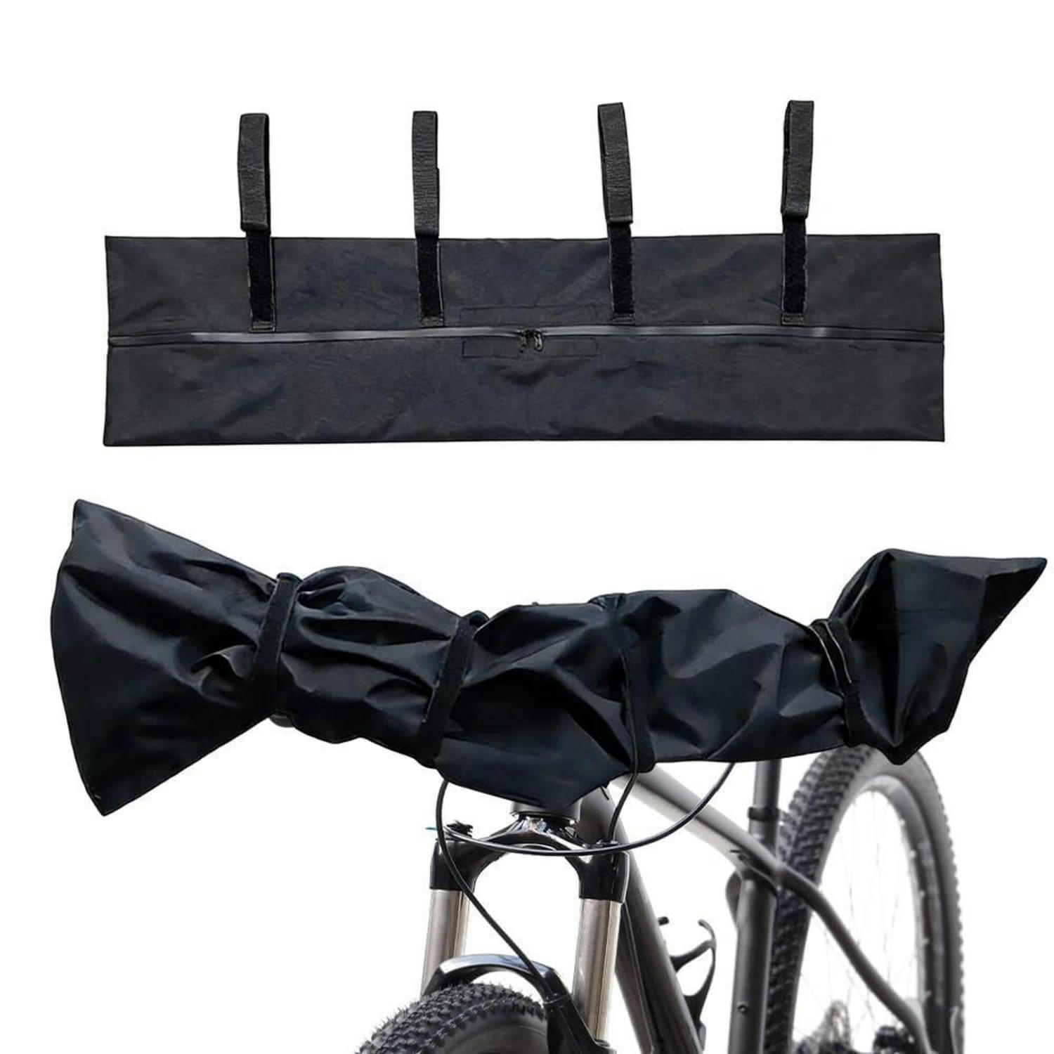 LENKERSCHUTZHÜLLE 2-teiliges Set wasserdicht - Schwarz, Textil (23/1/91cm)