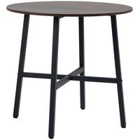 ESSTISCH aus Holzwerkstoff und Metall 80x80x76 cm Braun für 4 Personen mit rutschfesten Fußpolstern - Braun, Holzwerkstoff (80/80/76cm) - Modfu