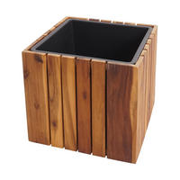 PFLANZKASTEN Braun, Schwarz - Schwarz/Braun, Holz (32/32/32cm) - MCW