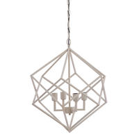 HÄNGELAMPE Drizella Weiß 61/61/68 cm - Weiß, Metall (61/61/68cm) - Light & Living