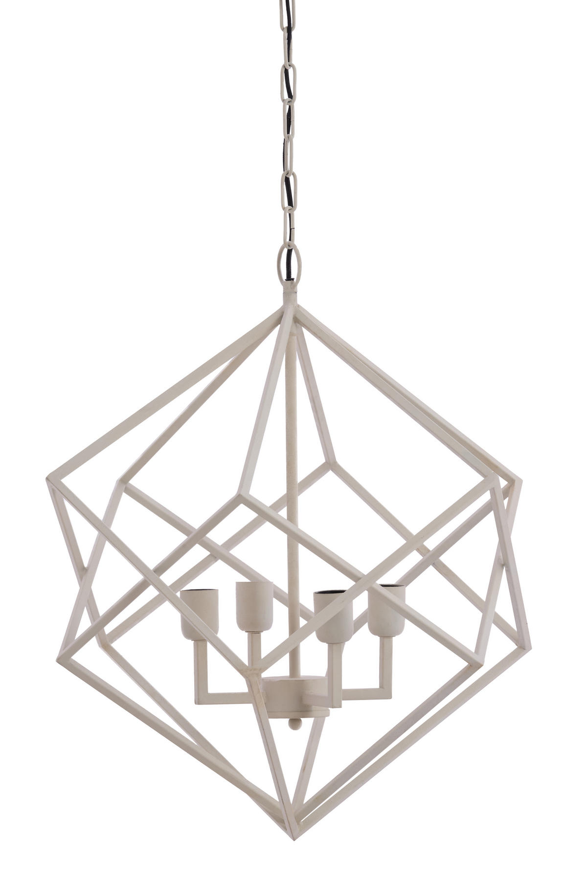 HÄNGELAMPE Drizella Weiß 61/61/68 cm - Weiß, Metall (61/61/68cm) - Light & Living