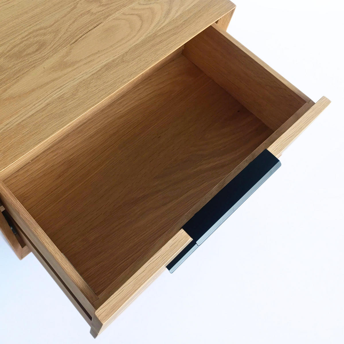 NACHTTISCH Bergen, Natur Massiveiche - Beige, Holz (58/60/40cm) - WOODEK