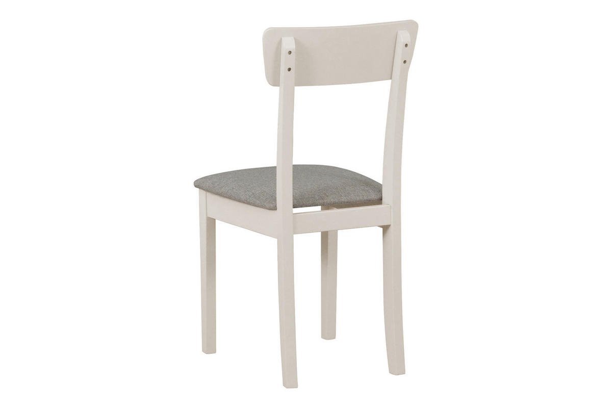 STUHL Hugo 1 (6er Set) - Beige/Cappuccino, Holz (43/86/40cm) - Leaf Design