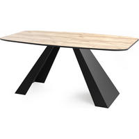 ESSTISCH Monte rechteckig ausziehbar, Craft Eiche 160-200/80/76 cm - Eiche Wotan/Schwarz, Holzwerkstoff/Metall (80/198/76cm) - WFL GROUP