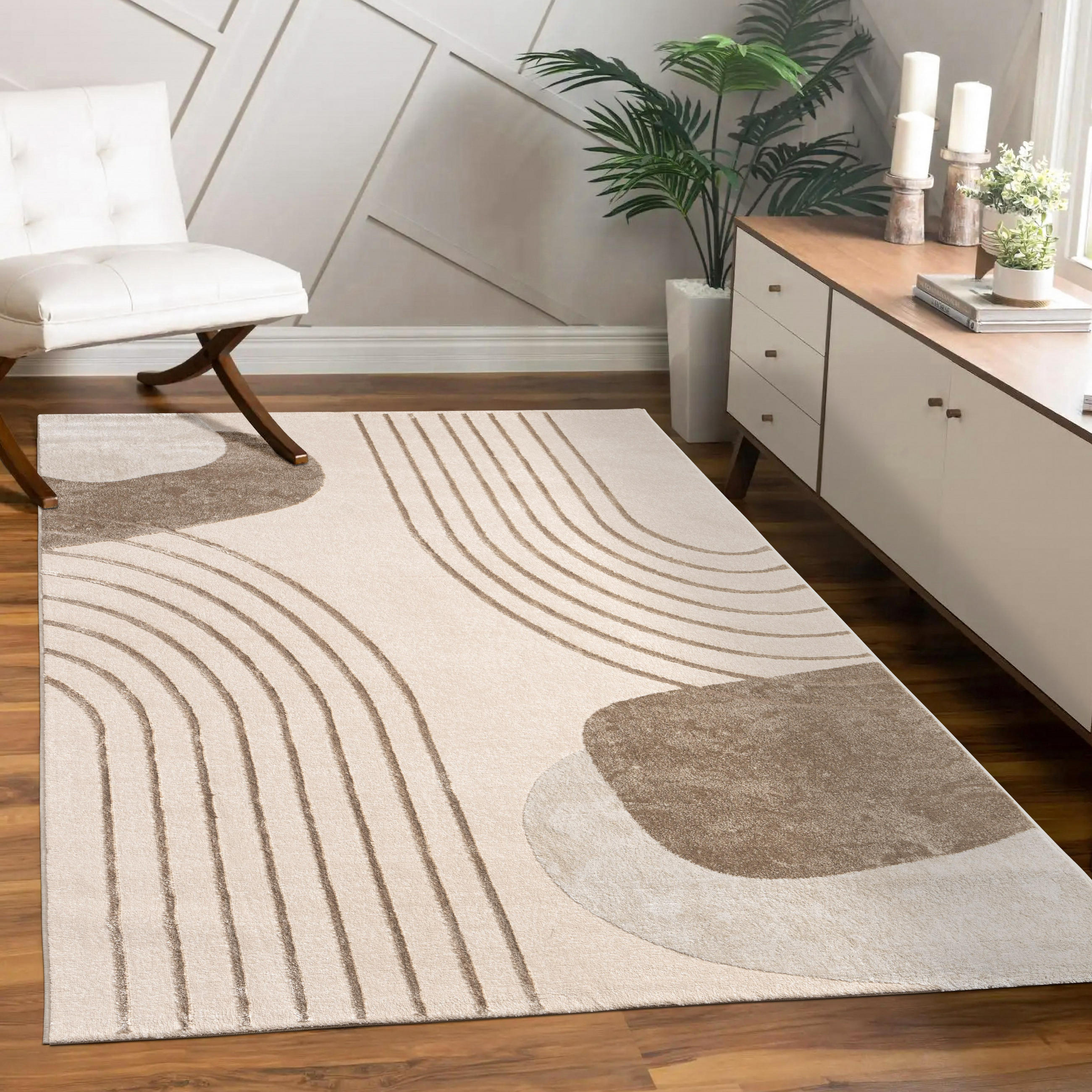KURZFLORTEPPICH 120/160 cm Tuana 216 - Beige, Textil (120/160cm) - Paco Home