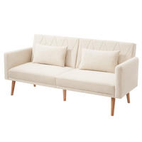 SCHLAFSOFA 180/75/82 cm in Beige – mit verstellbaren Rückenlehnen - Beige, Textil (82/75/180cm) - BEAOK