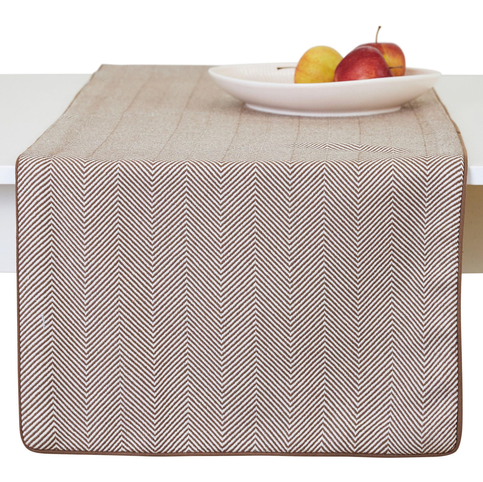 TISCHLÄUFER Catron - Braun, Textil (180/40/1cm) - home&you