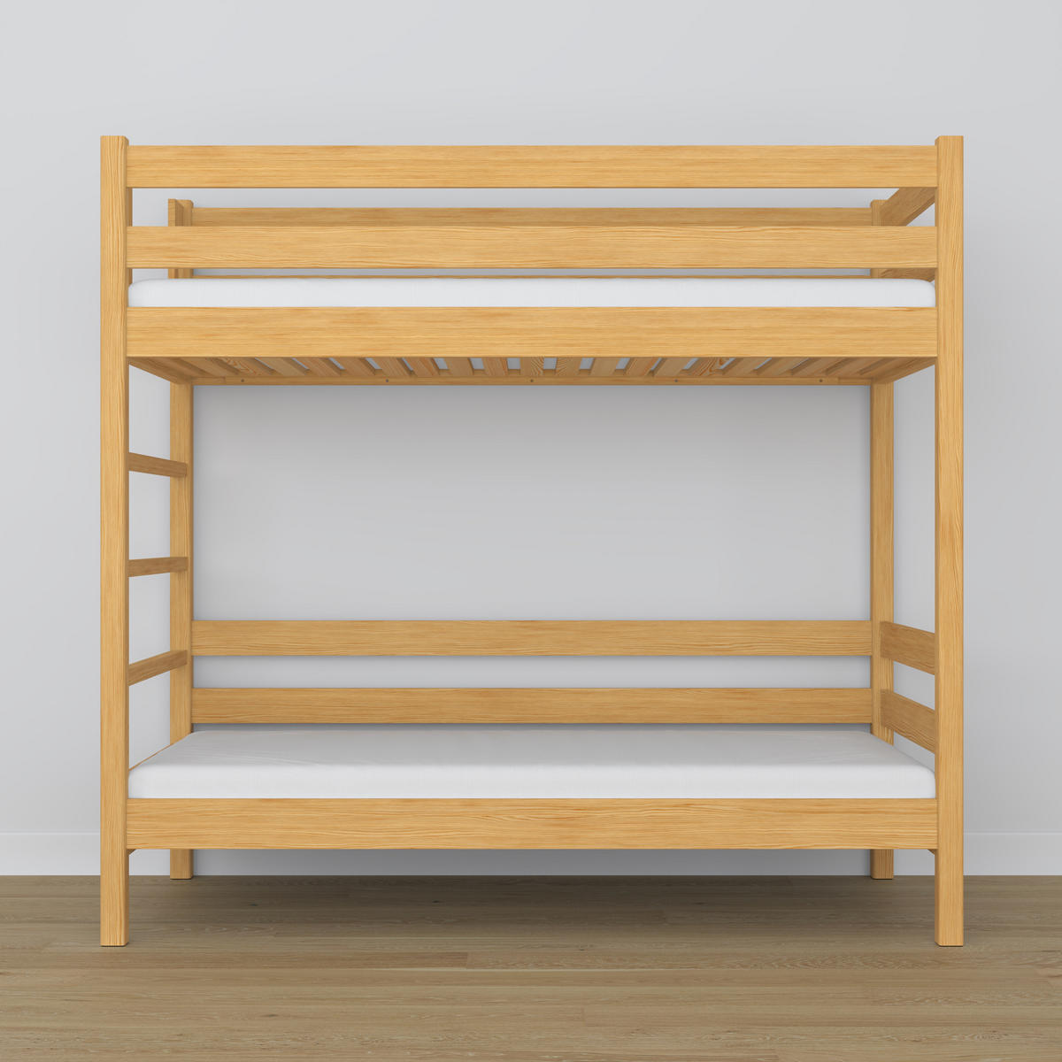 ETAGENBETT N03 Naturkiefer 80/190 - Hellbraun, Naturmaterialien/Holz (80/190cm) - N-Wood