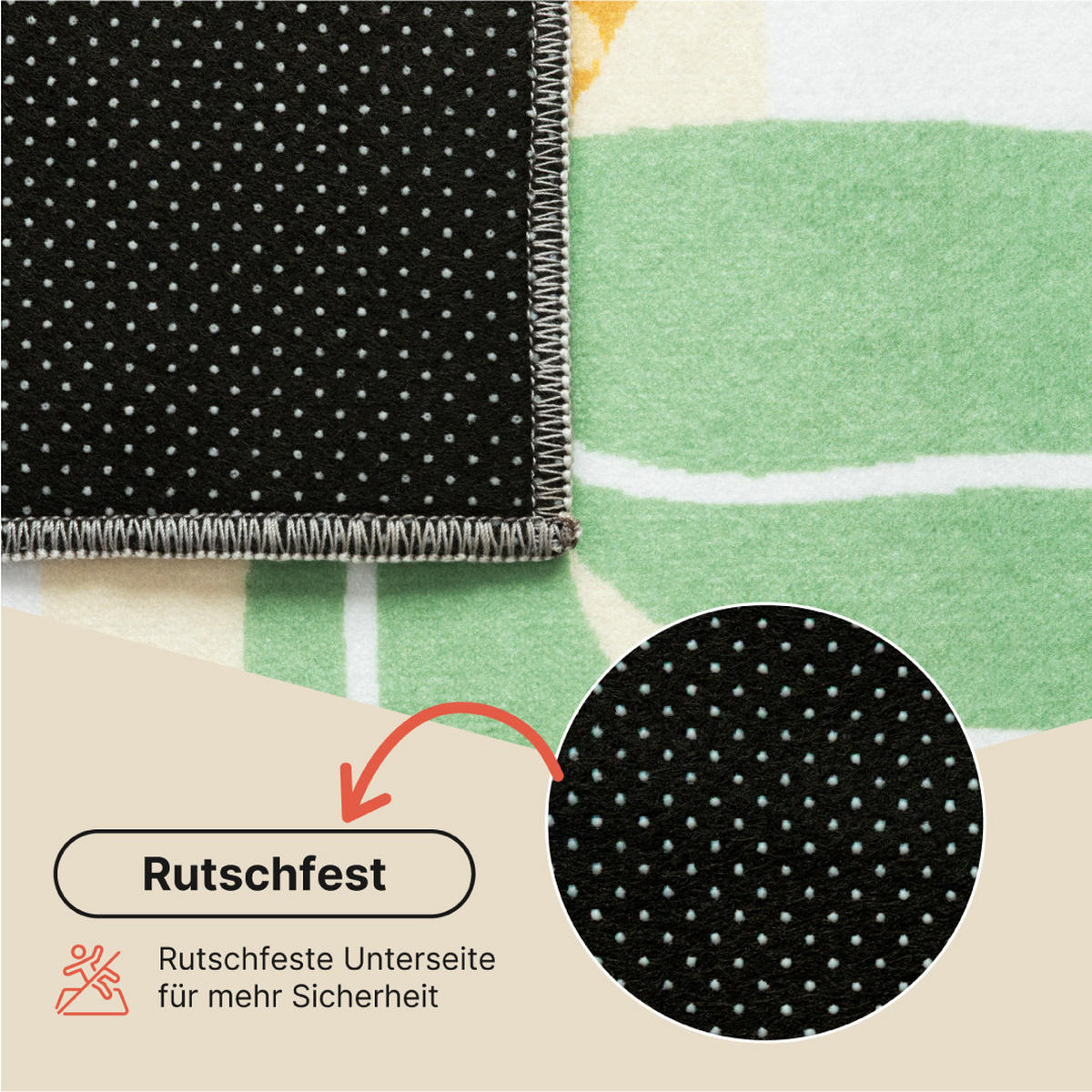 KINDERTEPPICH KIDS Creme Safari 200/300 cm - Creme, Textil (200/300cm) - Tapiso