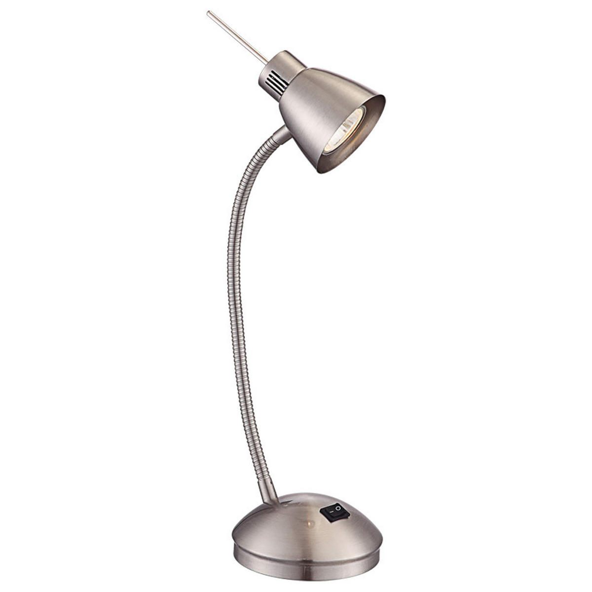 LED TISCHLEUCHTE Metall Silber matt - Silberfarben, Metall (24/24/44cm) - Globo Lighting
