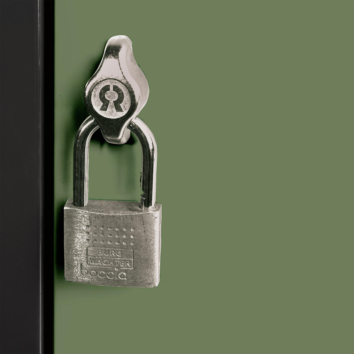 SCHLIESSFACHWÜRFEL Blocky mit Drehriegelschloss für Vorhängeschloss 40x40x40cm Anthrazit/Resedagrün - Anthrazit/Grün, Metall (40/40/40cm) - PROREGAL