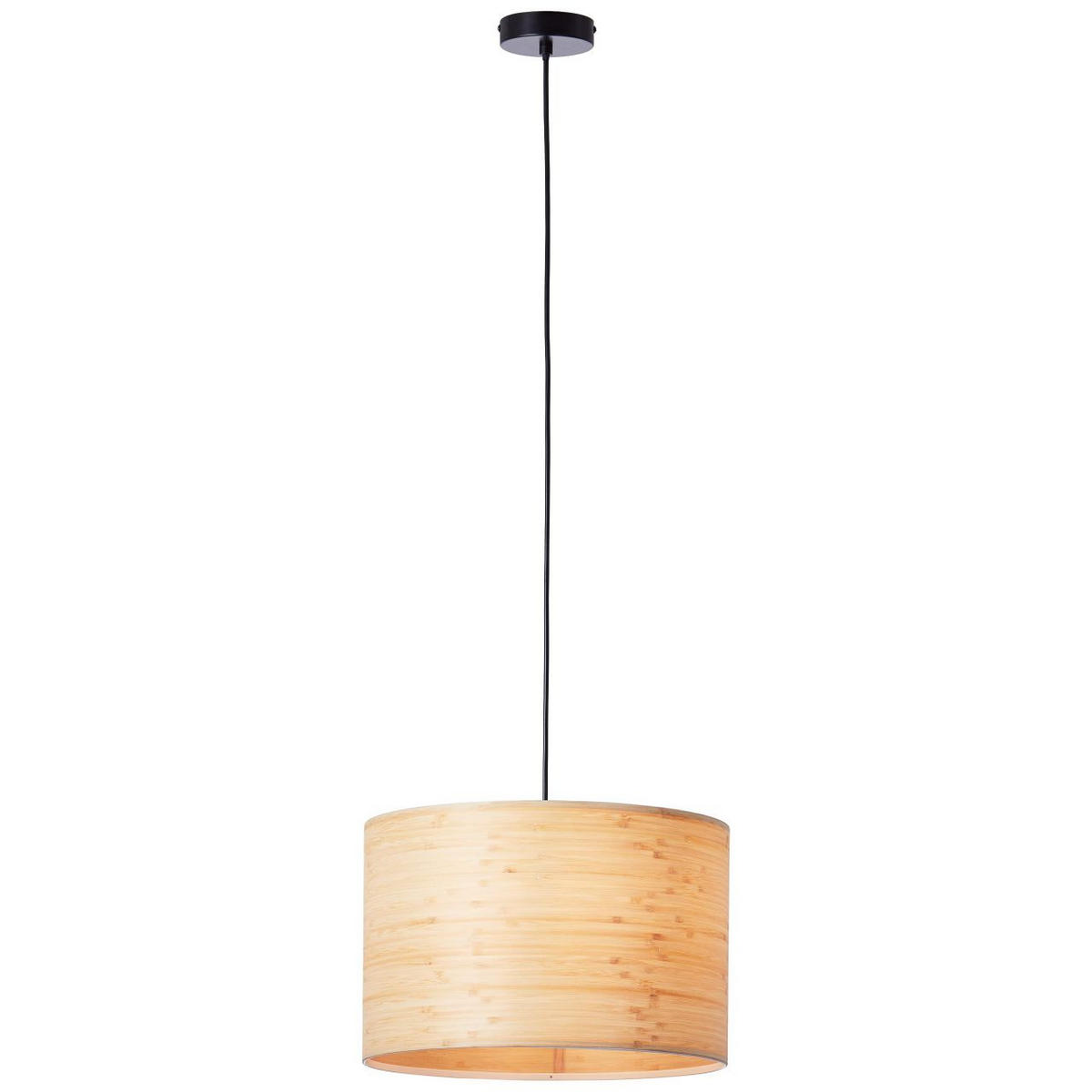 PENDELLEUCHTE Romm 99490/76 - Schwarz, Holz (35/35/120cm) - Brilliant