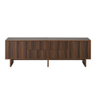 TV-SCHRANK 180/40/56 cm Nussbaum dunkel mit 4 Schubladen und 2 Türen - Nussbaumfarben, Holzwerkstoff (180/56/40cm) - Oxeza