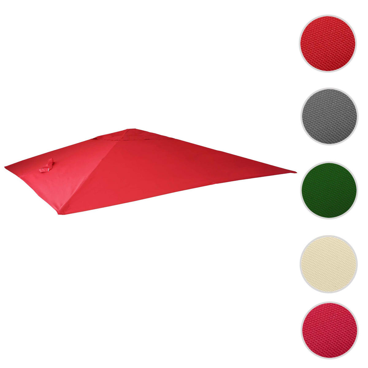 ERSATZ-BEZUG FÜR SCHIRM Bordeaux - Bordeaux, Textil (295/295cm) - MCW