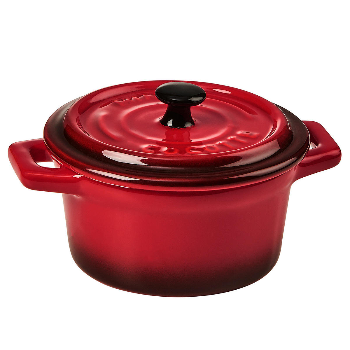 MINI-AUFLAUFFORM (4er Set) C'est Si Bon - Rot, Stein (14/9/7cm) - Butlers