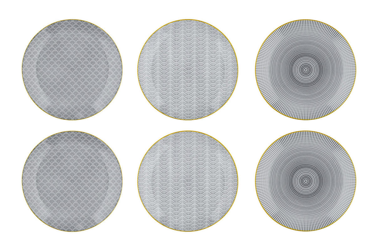 SERVICE Die Essentials - 18 Teile - Eclipse - Grau, Keramik (1/1/1cm) - Björn