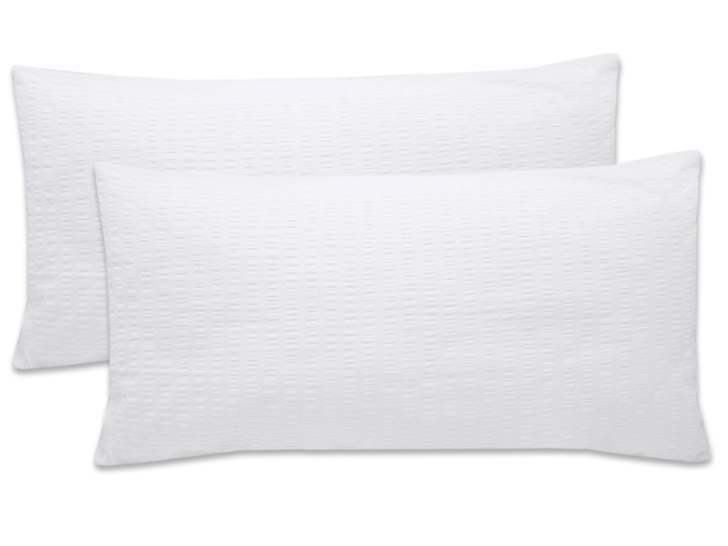 KISSENBEZUG, 2er-Set, 40x80 cm, 100% Baumwolle, Weiß - Weiß, Textil (40/80cm) - Zollner