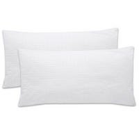 KISSENBEZUG, 2er-Set, 40x80 cm, 100% Baumwolle, Weiß - Weiß, Textil (40/80cm) - Zollner