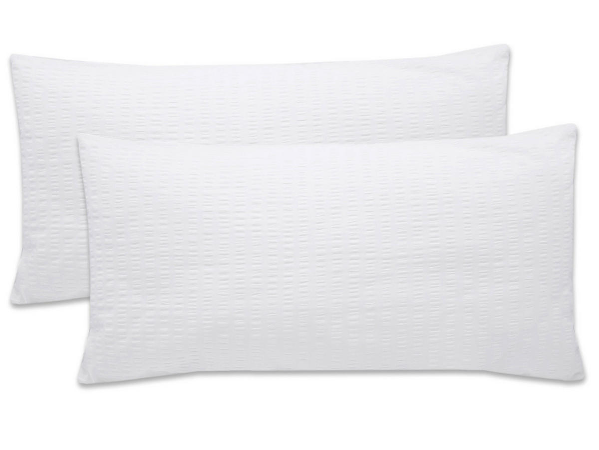 KISSENBEZUG, 2er-Set, 40x80 cm, 100% Baumwolle, Weiß - Weiß, Textil (40/80cm) - Zollner