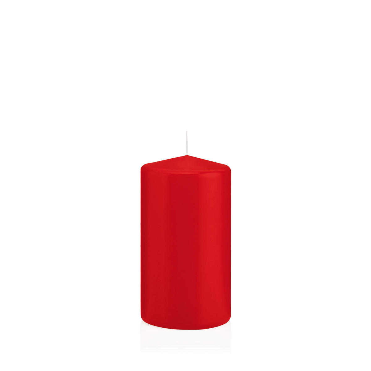 STUMPENKERZEN Rot Ø 68 x 130 mm, 12 Stück - Rot, Paraffin (7/13cm) - Wiedemann Kerzen