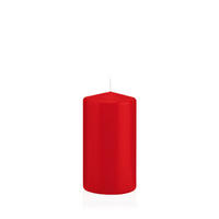 STUMPENKERZEN Rot Ø 68 x 130 mm, 12 Stück - Rot, Paraffin (7/13cm) - Wiedemann Kerzen