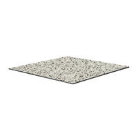 TISCHPLATTE 60 x 60 cm, Terrazzo - Weiß, Holzwerkstoff (60/60/1.25cm) - Oviala