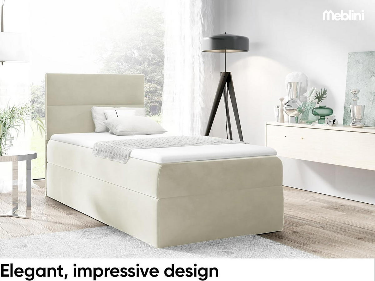 KINDERBETT MINO 1 - Creme, Holzwerkstoff (104/208cm) - Meblini