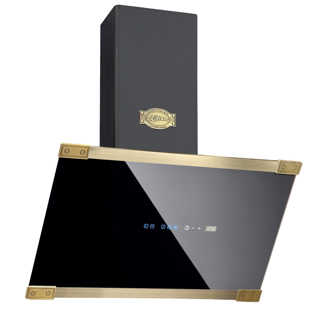 DUNSTABZUGSHAUBE AT 6445 AD Eco 60 cm Schwarz - Schwarz, Glas/Metall (60/75.5/37.5cm) - Kaiser Küchengeräte