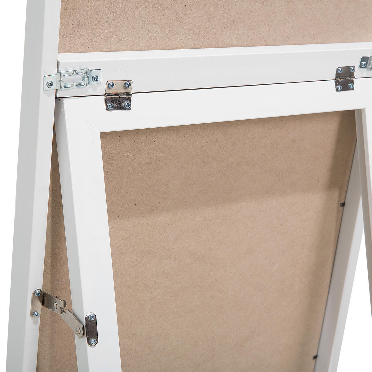 STEHSPIEGEL weiß rechteckig 40/140 cm Torcy - Weiß, Kunststoff (40/140/3cm) - Beliani