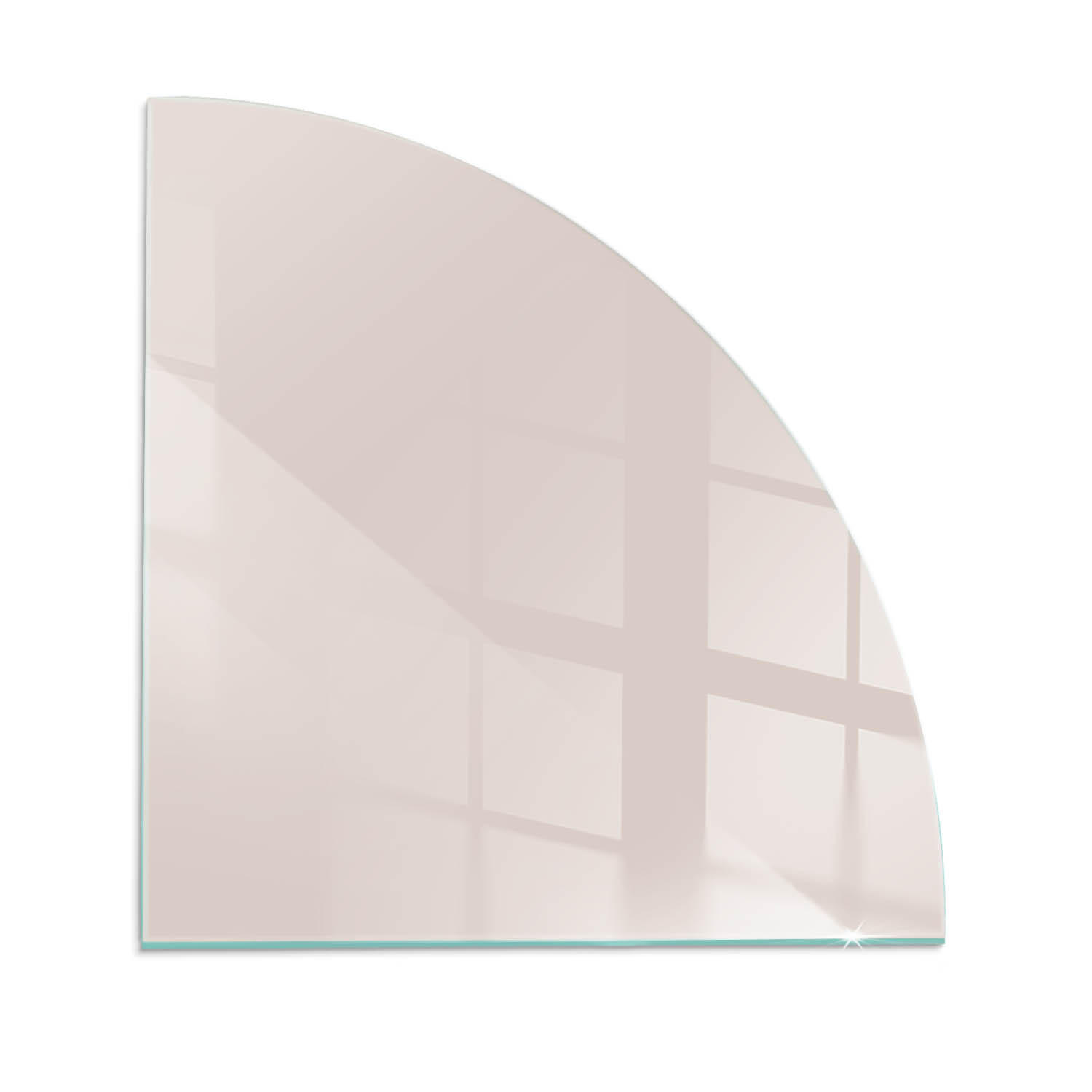 GLASPLATTE für Kamin 100x100 cm Beige - Beige, Glas (100/100/0.4cm) - ArtPrintCave