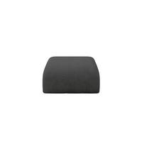 POUF MIRA-PUF 91x89x40 Dunkelgrau cm Velours Modular Sitzhocker - Dunkelgrau/Schwarz, Holzwerkstoff/Kunststoff (91/40/89cm) - ALTDECOR