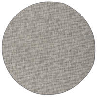 SISAL-OPTIK DESIGNER FLACHGEWEBE TEPPICH PURE MELIERT RUND - Beige/Grau, Textil (160/160cm) - Snapstyle