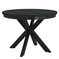 ESSTISCH BELLAMI 100-180 Schwarz - Schwarz, Holzwerkstoff (100/100/75cm) - Compleo24