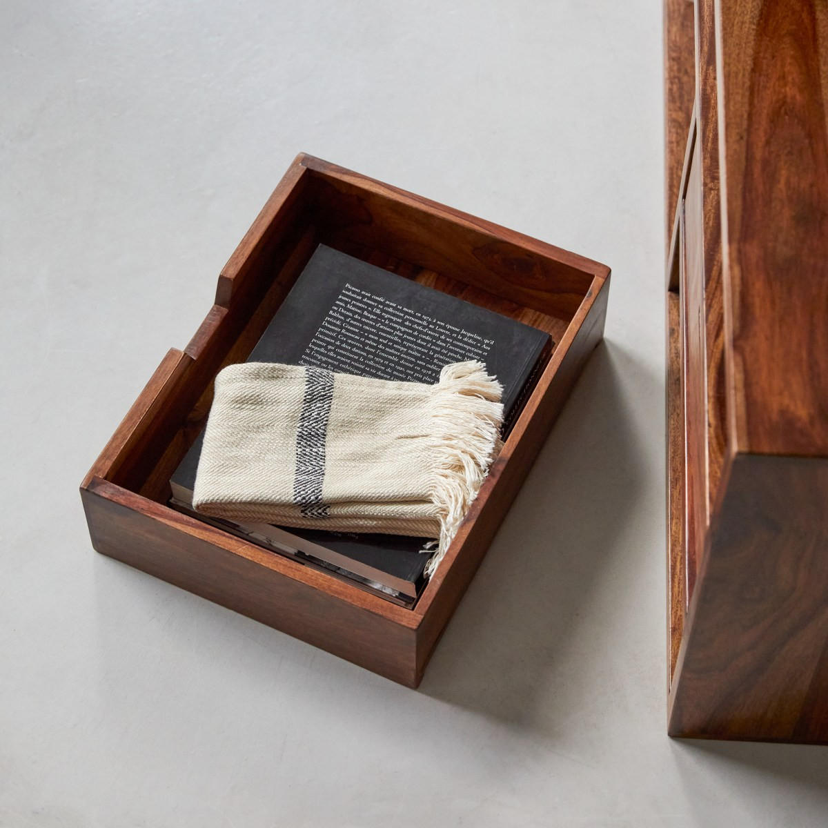 TV-SCHRANK Kwarto Braun aus Palisander - Braun, Holz (170/42/32cm) - Tikamoon