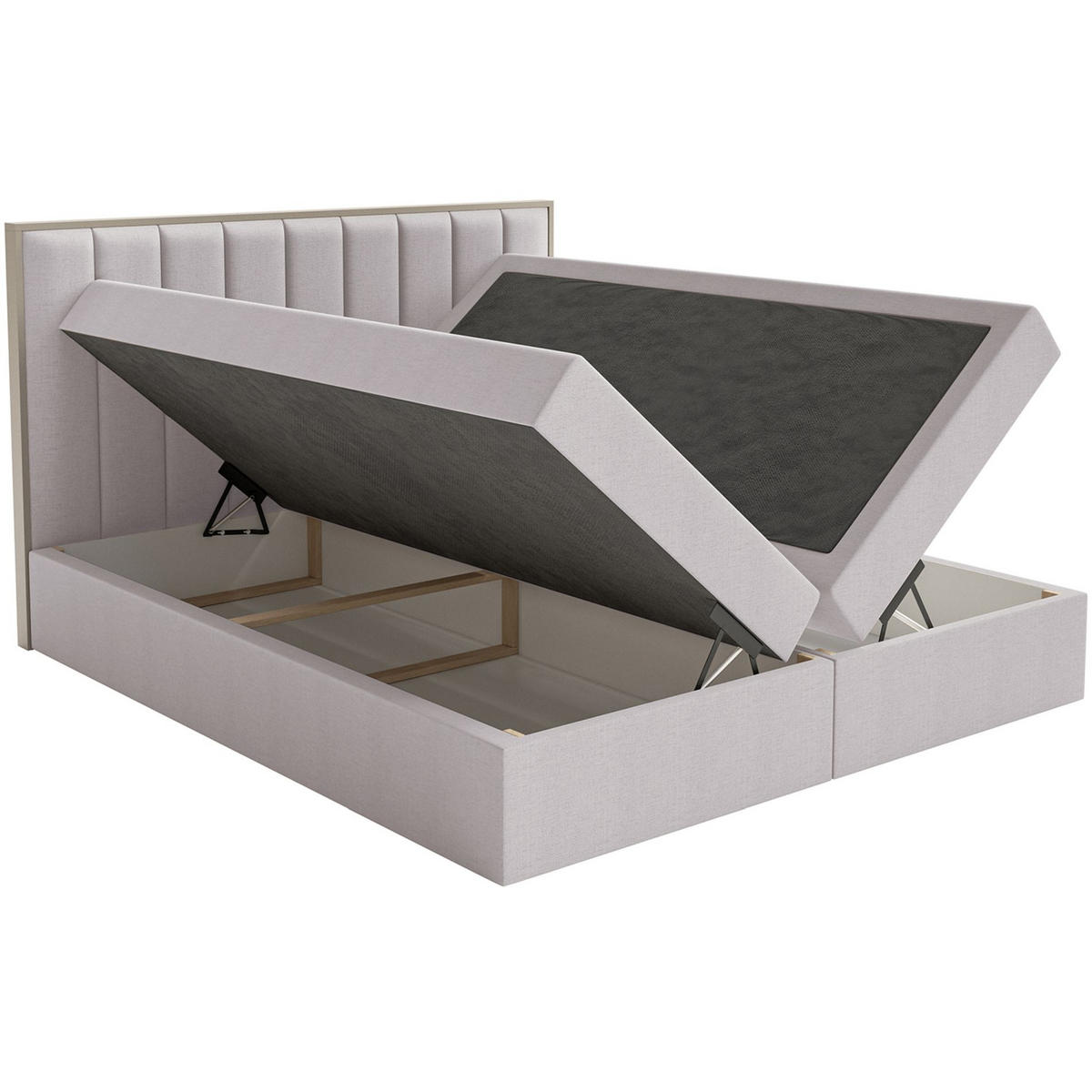 BOXBETT Togents Grau Chenille hydrophob 140x200 cm - Grau, Textil (140/200cm) - Selsey