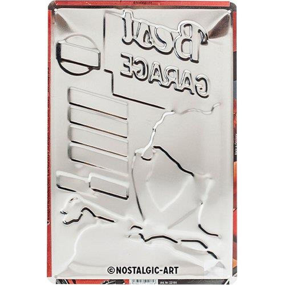 BLECHSCHILD 20/30 cm Engel - Multicolor, Metall (20/30/0.2cm) - Nostalgic-Art