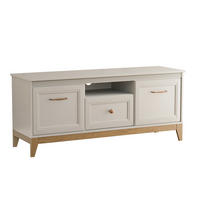 TV-LOWBOARD DIUNA 136 cm, Kaschmir - Kaschmir/Goldfarben, Holzwerkstoff/Metall (135.5/61.5/40.5cm) - Idohome