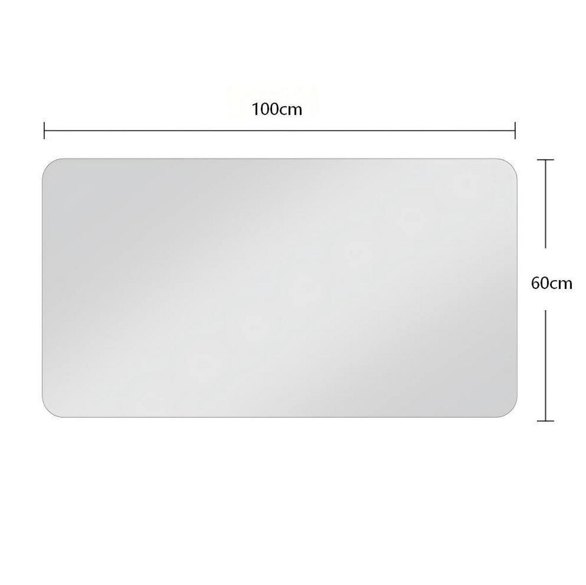 WANDSPIEGEL 100/1,5/60 cm silber aus Glas mit R50-Kanten - Silberfarben, Glas (100/1.5/60cm) - OKWISH