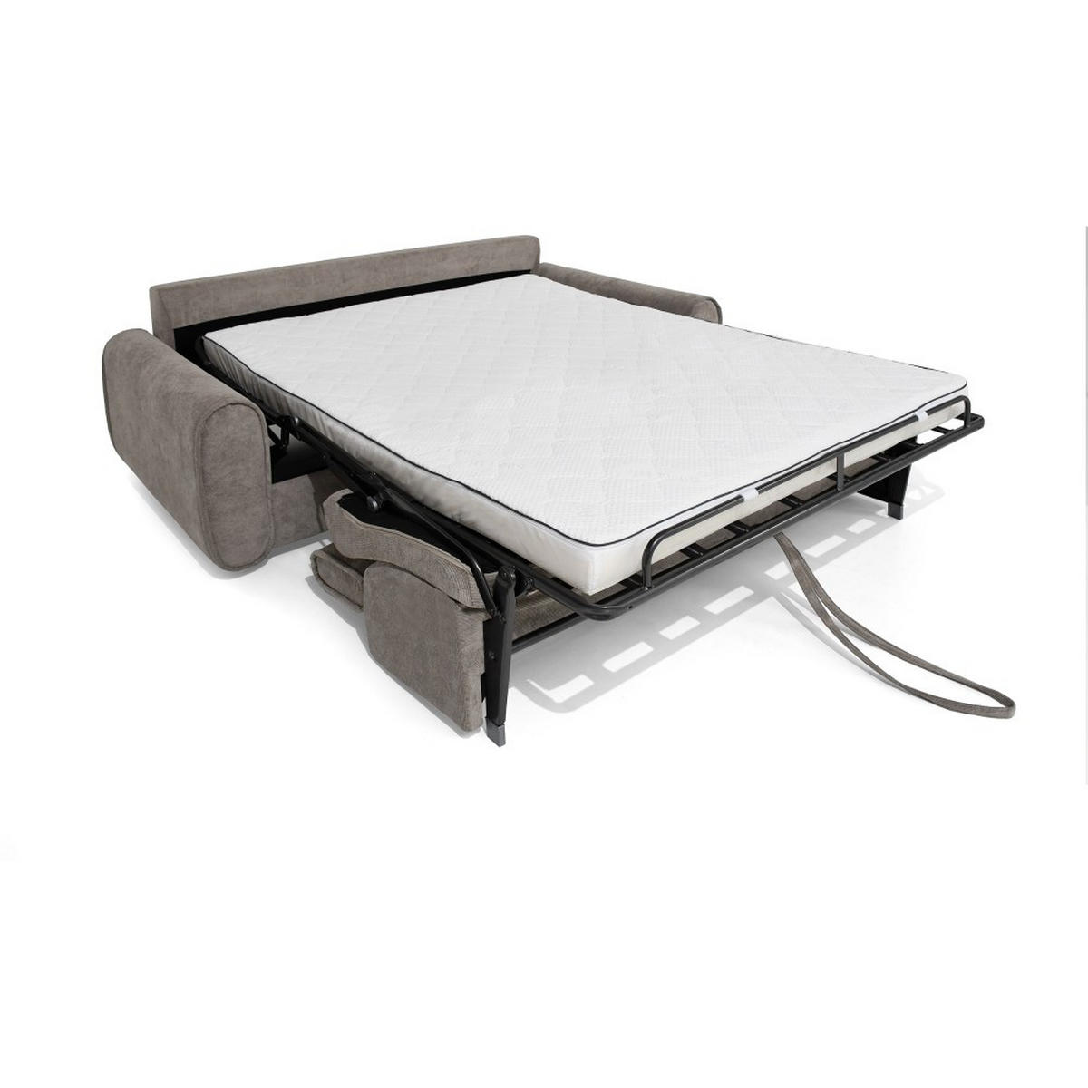 SCHLAFSOFA Pavarti mit italienischem Gestell, 160x195, Braun - Schwarz/Braun, Holzwerkstoff/Textil (214/88/100cm) - Beautysofa