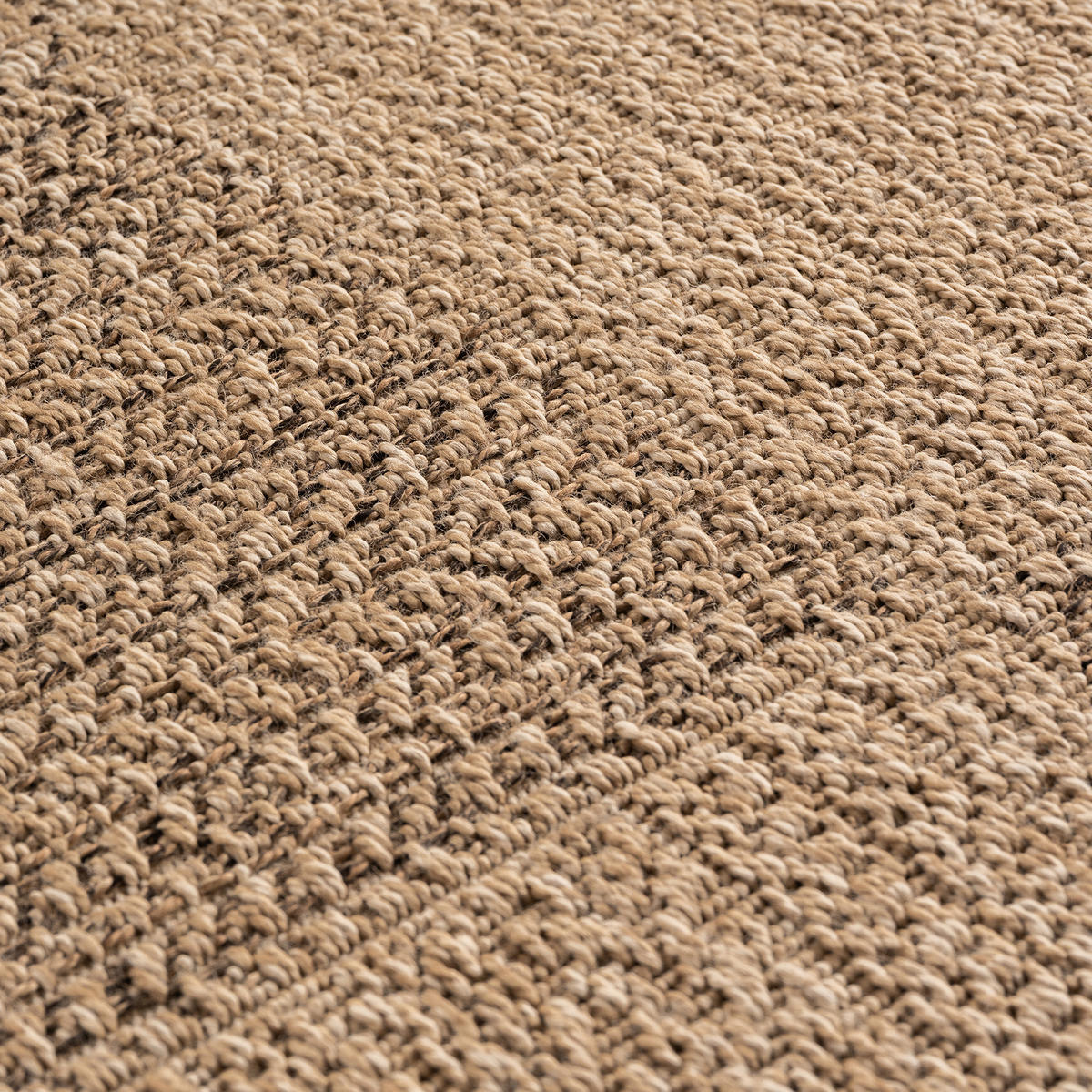 TEPPICH In-/Outdoor Jute-Optik Flachgewebe Kariert Polypropylen Beige Rechteckig 200x290 - Beige, Textil (200/290cm) - KADIMA DESIGN