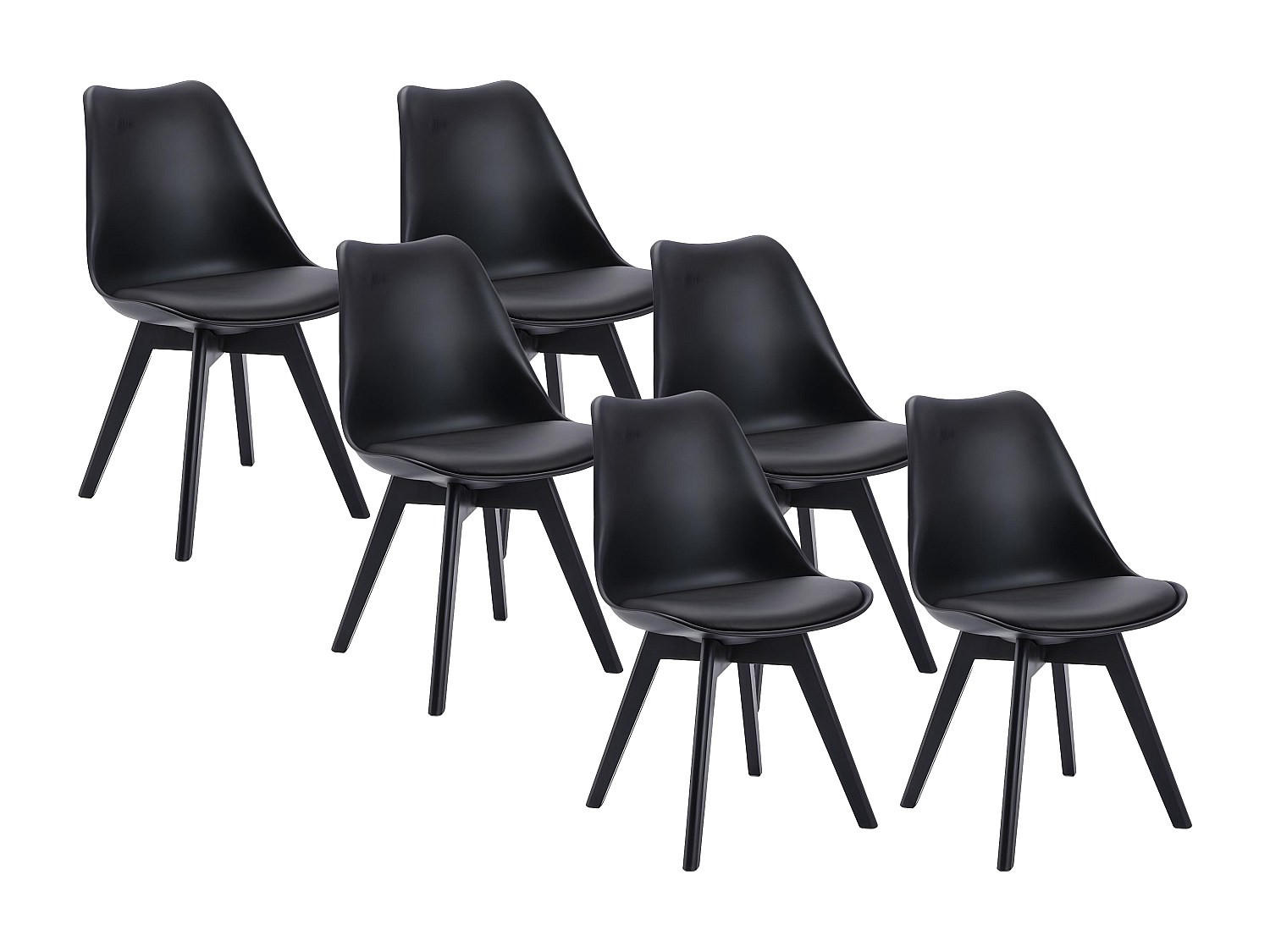 Vente-Unique Stuhl Schwarz 49x82x57 cm