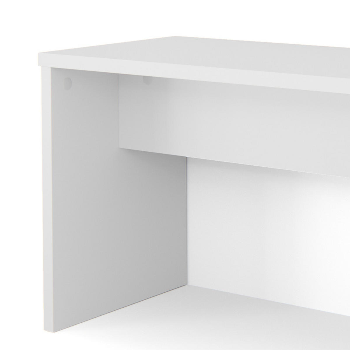 SITZBANK Weiß 70 cm für Schminktisch - Weiß, Holzwerkstoff (70/45.5/35cm) - Vicco