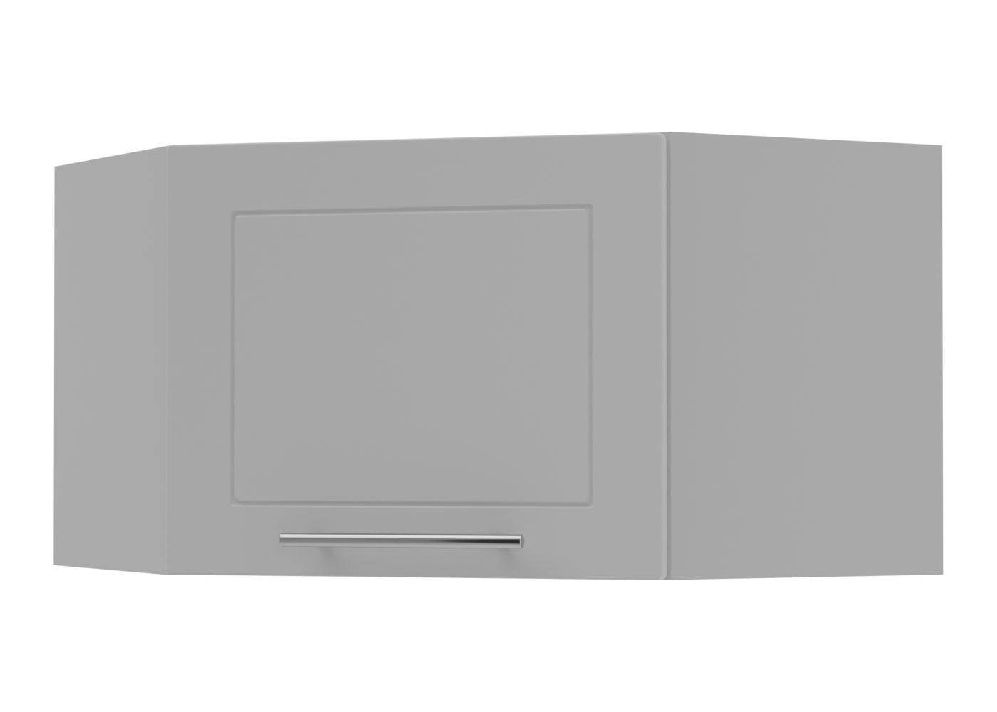 Feldmann-Wohnen Eckhängeschrank Grau, Grau 60x36x60 cm