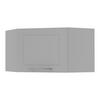 ECKHÄNGESCHRANK Kvantum W10/60/36 Dust Grey Matt / Grau Matt 60 / 60 / 36cm - Grau, Holz/Holzwerkstoff (60/36/60cm) - Feldmann-Wohnen