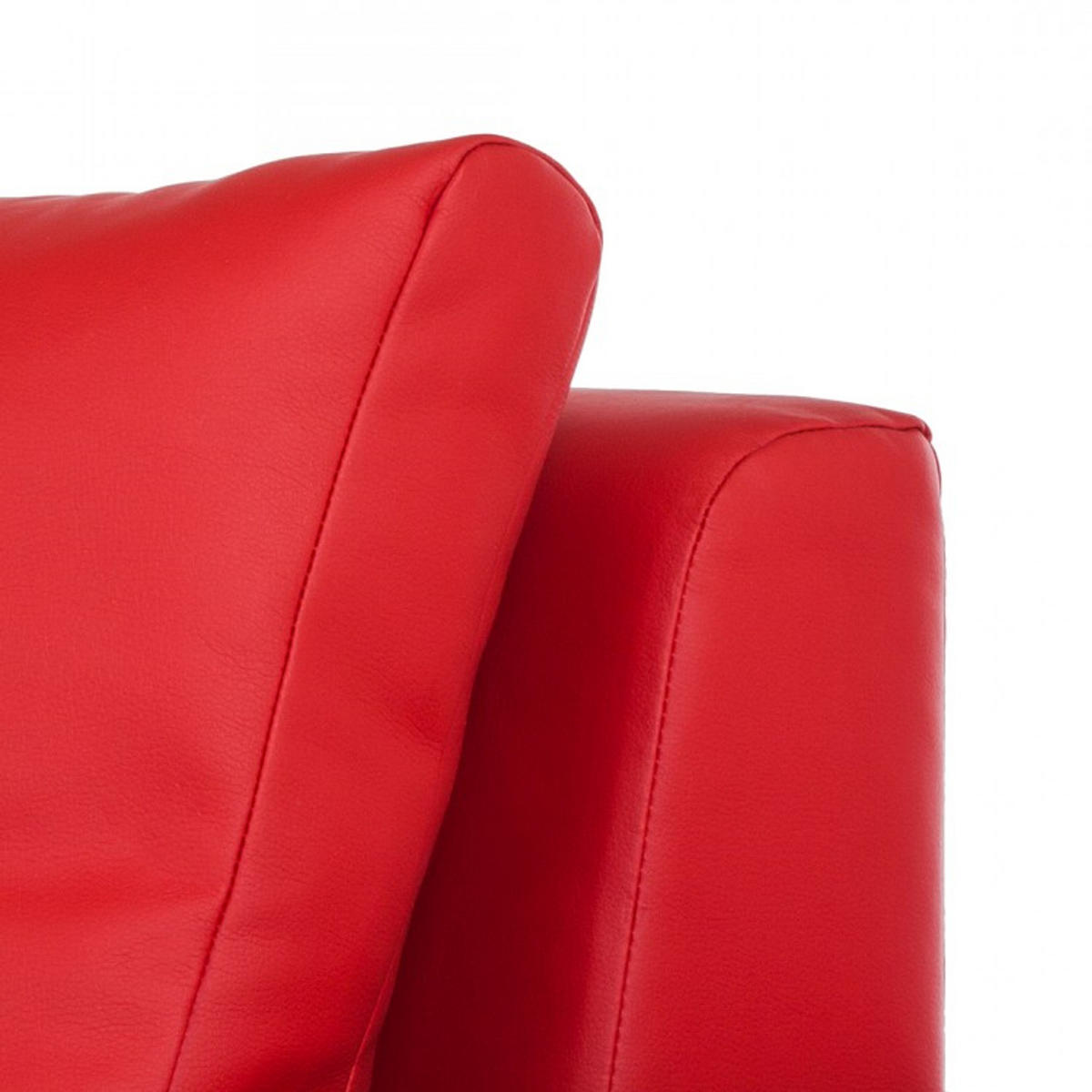 SCHLAFSOFA - Silberfarben/Rot, Kunststoff (193/90/90cm) - home24