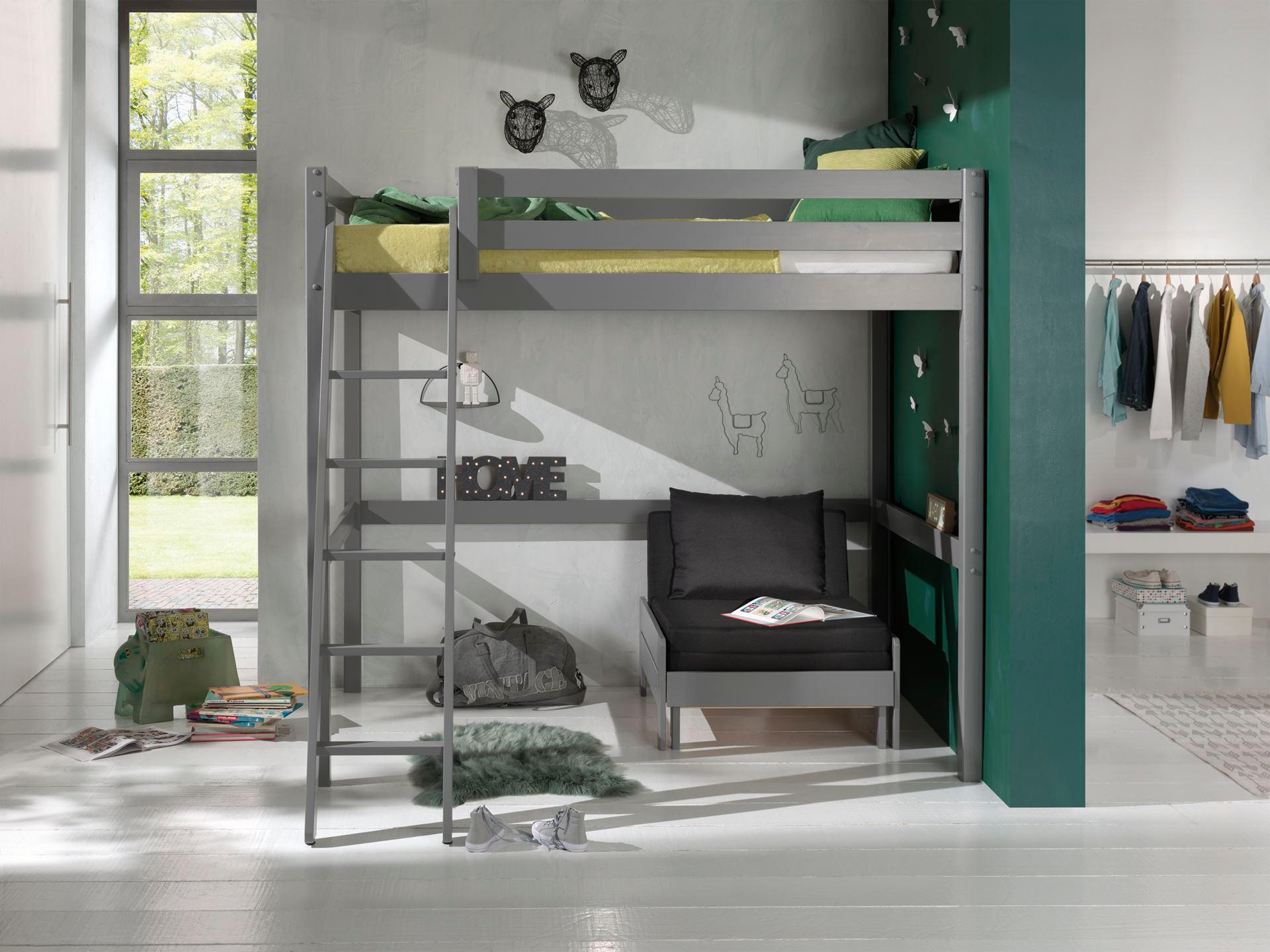 HOCHBETT Karolina 209x190x215 aus Massivholz in grau - Grau, Holz (140/200cm) - 58aufmkessel