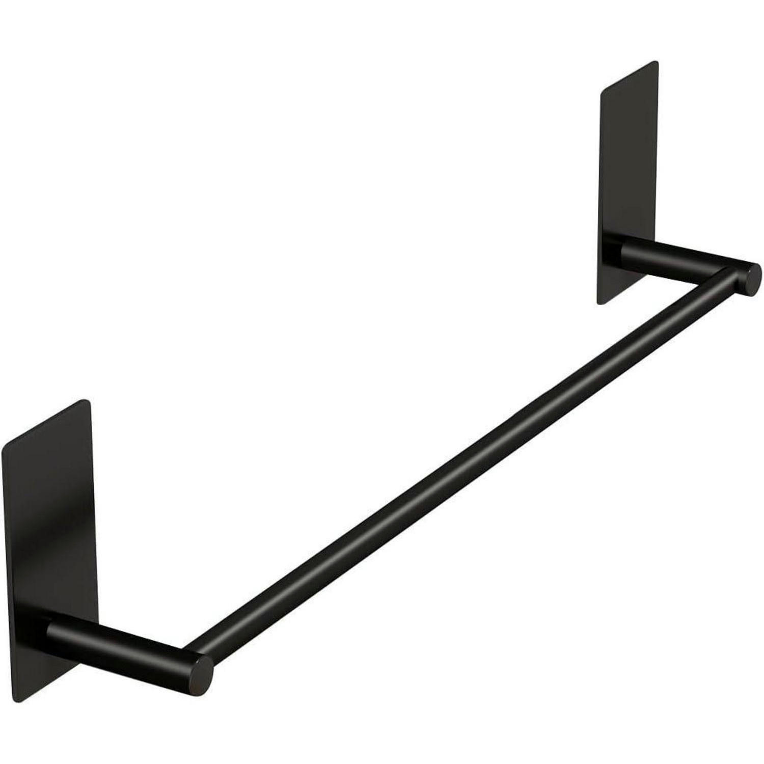 HANDTUCHHALTER ohne Bohren 40 cm Schwarz - Schwarz, Metall (5/9/40cm)