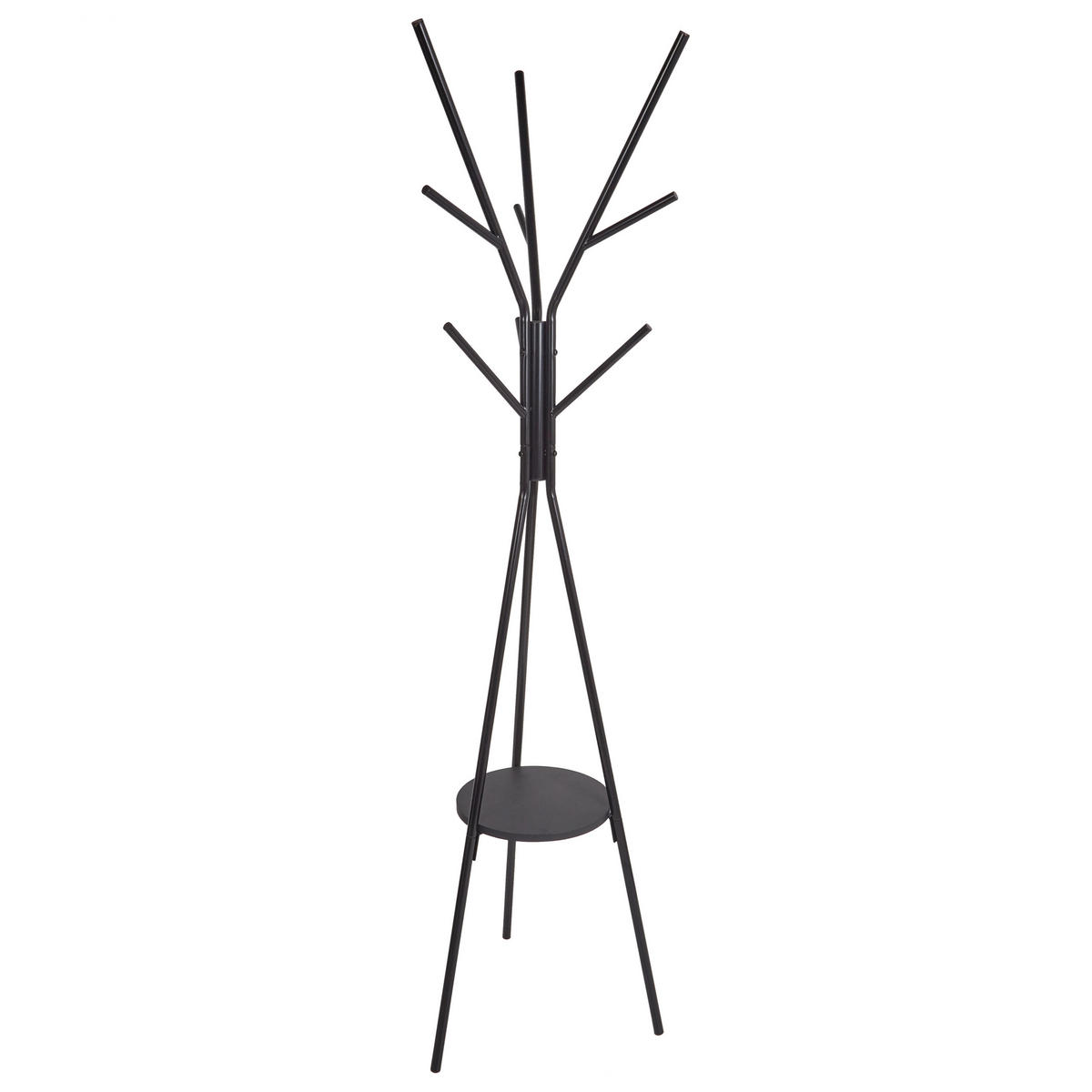 GARDEROBENSTÄNDER Metall schwarz 181 cm Colby - Schwarz, Metall (33/180/33cm) - Beliani
