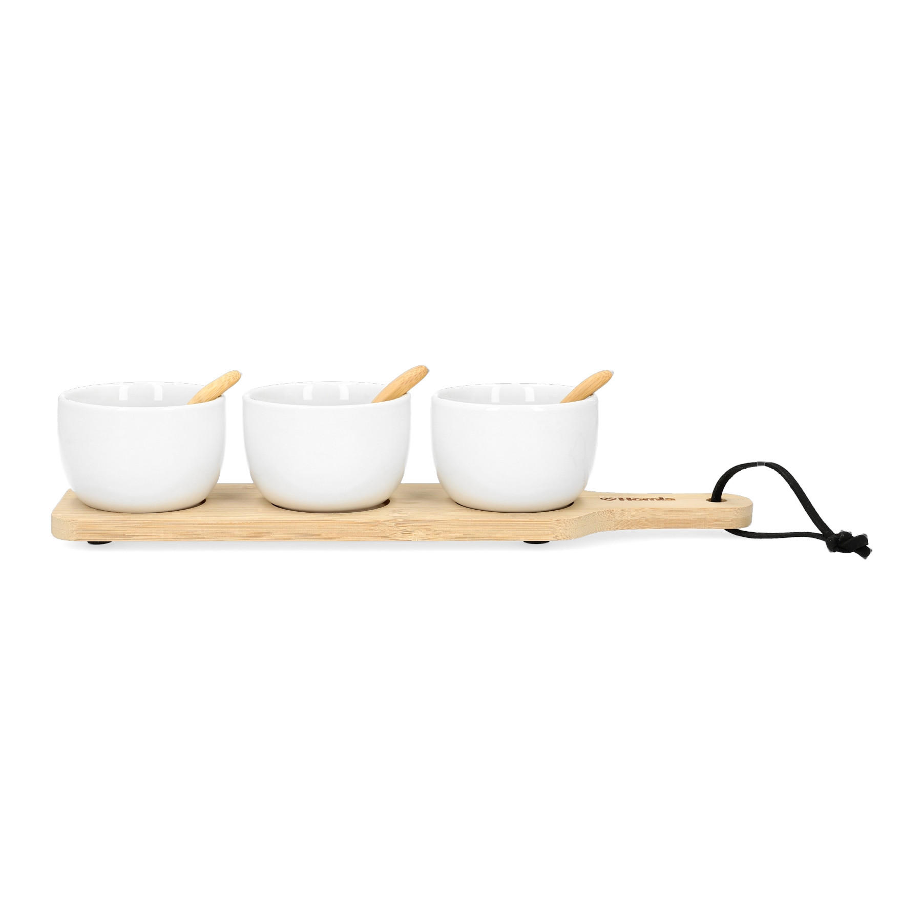 SERVIERSCHALENSET Fincan Weiß 32/8 cm - Weiß, Keramik (8/8/32cm) - Homla
