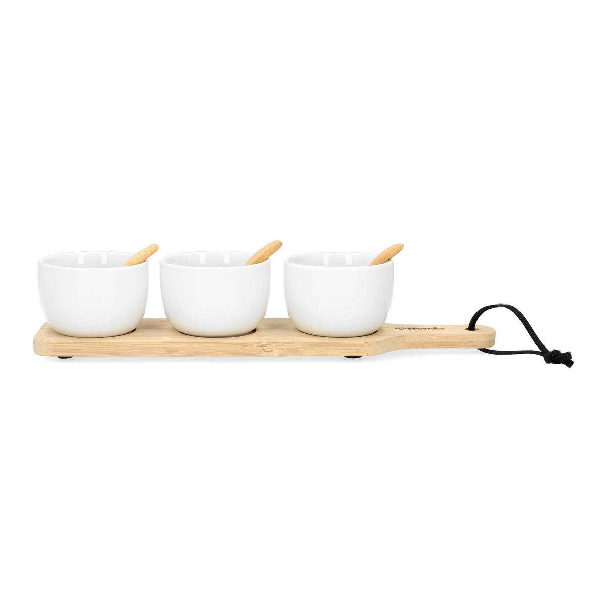 SERVIERSCHALENSET Fincan Weiß 32/8 cm - Weiß, Keramik (8/8/32cm) - Homla